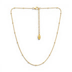 Collana Girocollo Sottile con Palline In Acciaio Inossidabile