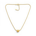 Collana Snake con Cuore Bombato In Acciaio Inossidabile