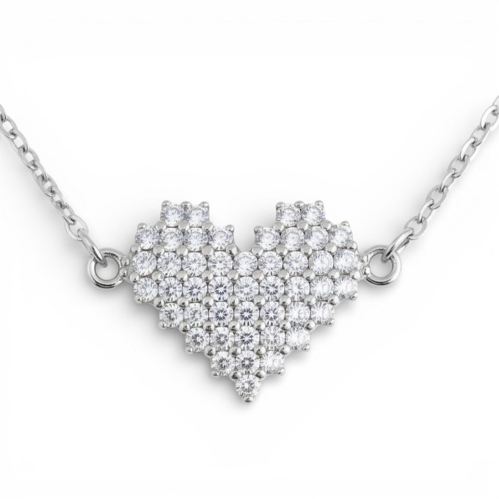 Collana Cuore Radioso In Argento 925