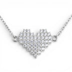 Collana Cuore Radioso In Argento 925