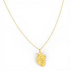 Collana con Pendente Cuore Anatomico in Acciaio Inossidabile – Pink Gioielli