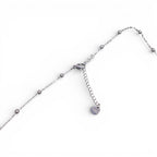 Collana Doppio Filo con Perle e Boule In Acciaio Inossidabile
