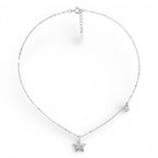 Collana Firmamento Scintillante con Stella e Charm in Argento 925