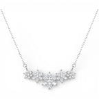 Collana Incanto Continuo con Pavé di Zirconi In Argento