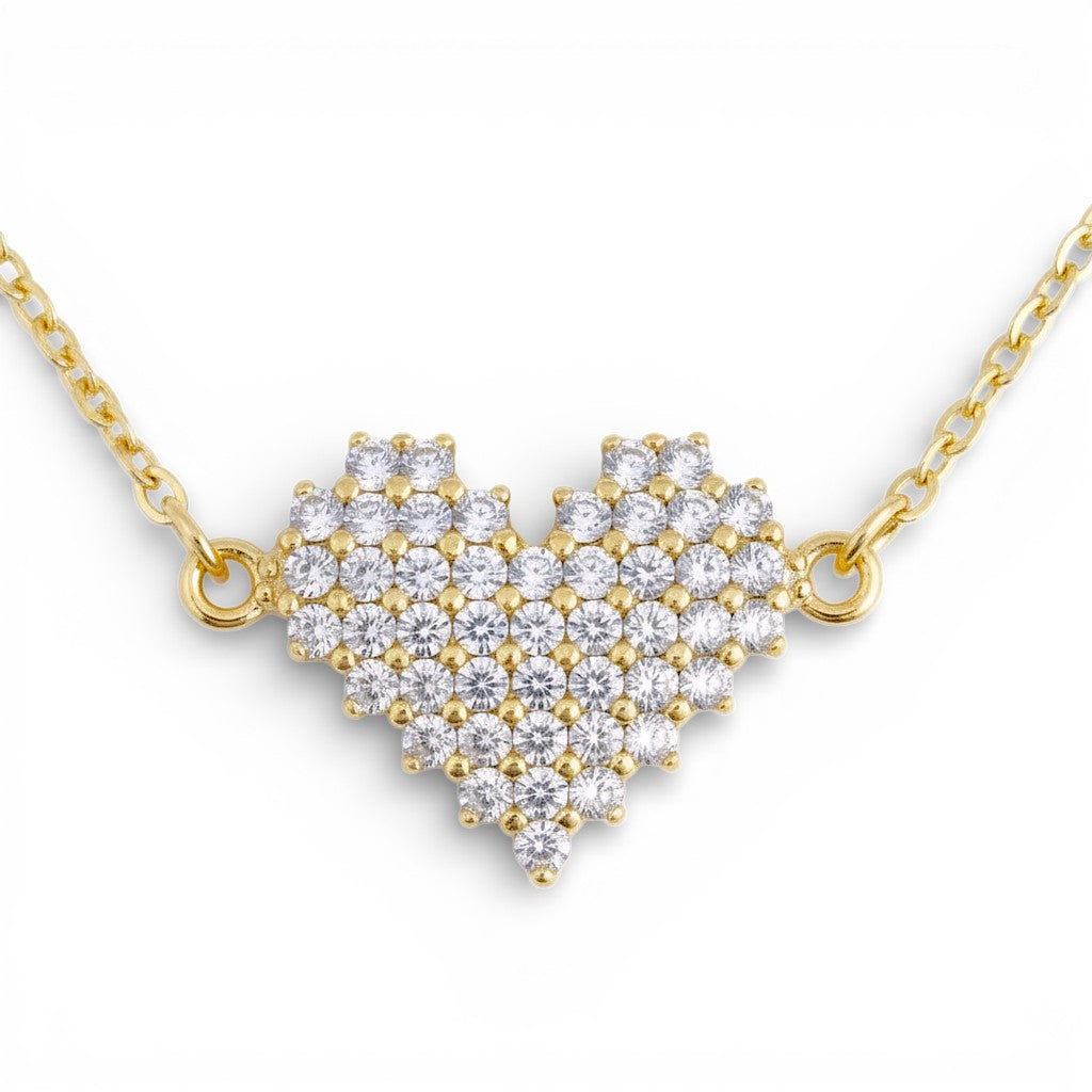 Collana Cuore Radioso In Argento 925