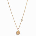 Collana con Medaglietta e Zirconi In Acciaio Inossidabile