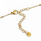 Collana con Ciondolo Angelo Protettore con Pavé di Zirconi In Acciaio Inossidabile