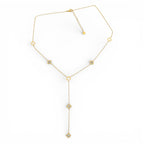 Collana con Charm a Quadrifoglio in Acciaio Inossidabile