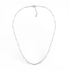 Collana Geometria Urbana a Maglia Rettangolare In Acciaio Inossidabile