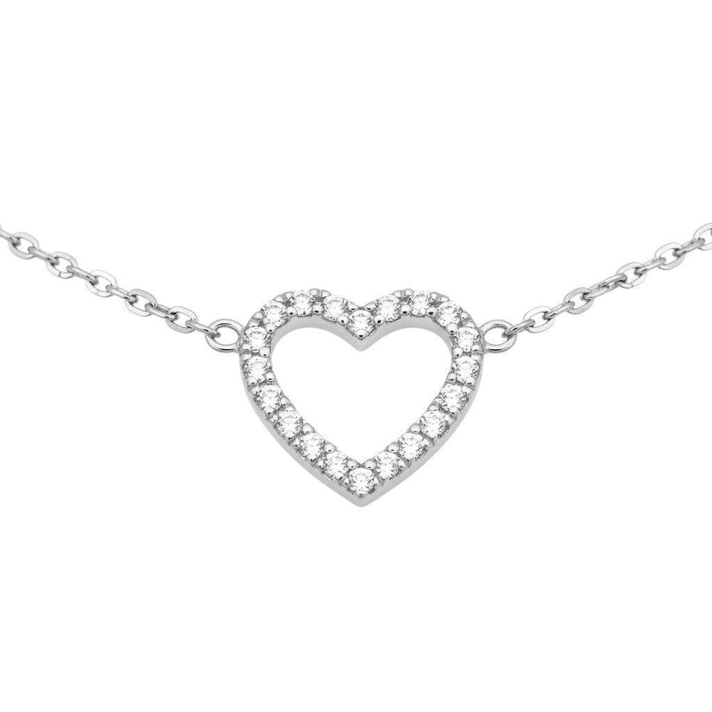 Collana con Charms a Cuore In Acciaio Inossidabile