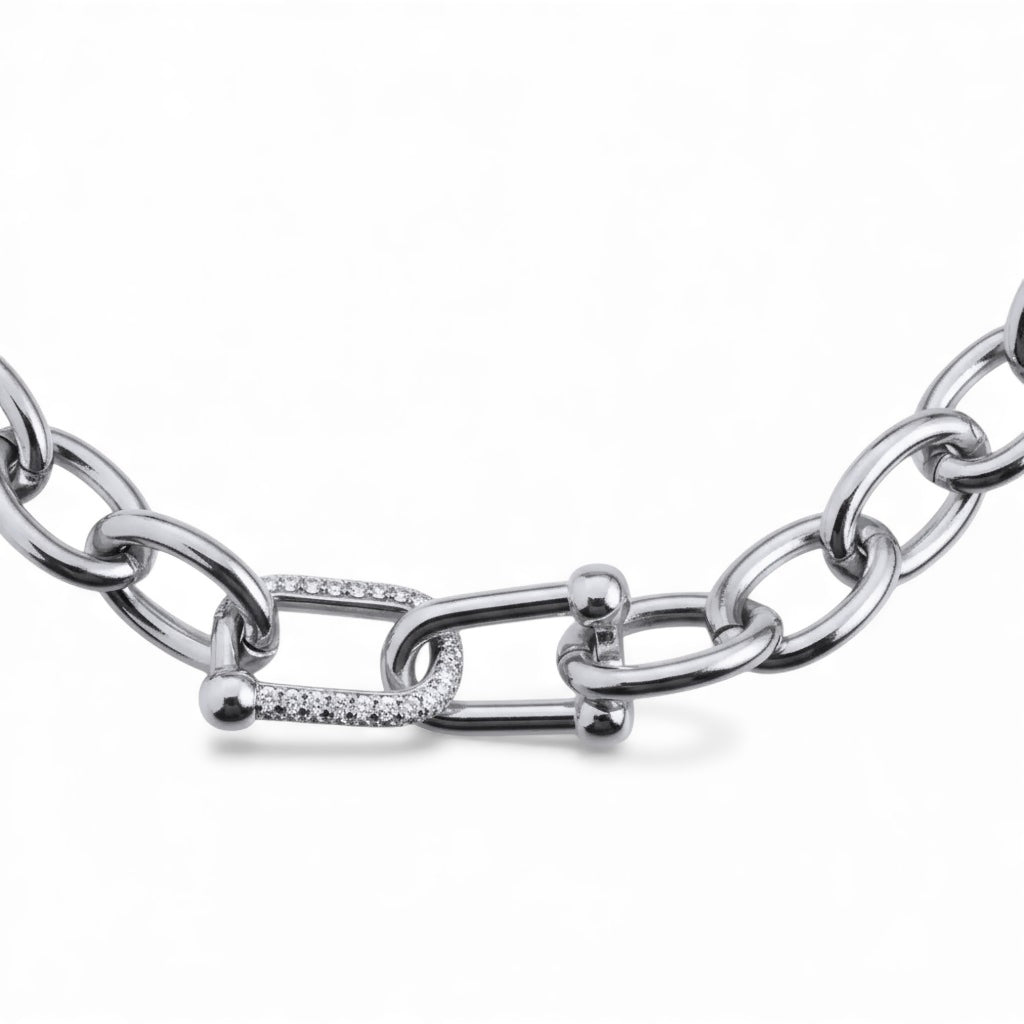 MYBEAD Chiusura A Doppio Moschettone Per Collane In Argento 925 - 14 Mm - Ricambio Fai DaTE