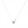 Collana Punto Luce e Sfera Liscia In Argento 925