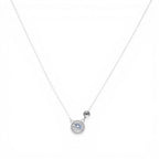 Collana Punto Luce e Sfera Liscia In Argento 925