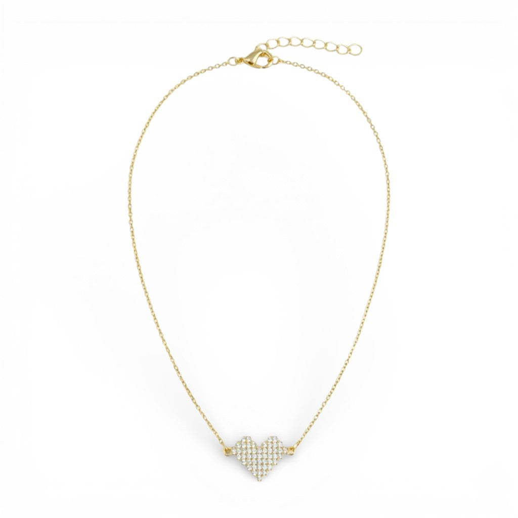 Collana Cuore Radioso In Argento 925
