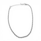 Collana Torchon a Maglia Corda In Acciaio Inossidabile