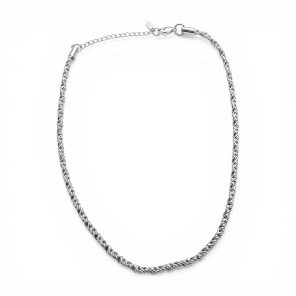 Collana Torchon a Maglia Corda In Acciaio Inossidabile