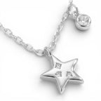 Collana Firmamento Scintillante con Stella e Charm in Argento 925