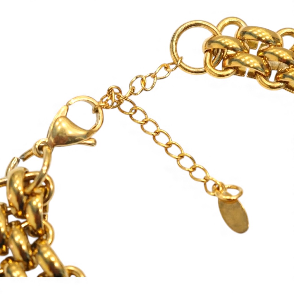 Girocollo Catena Intrecciata in Acciaio Inossidabile