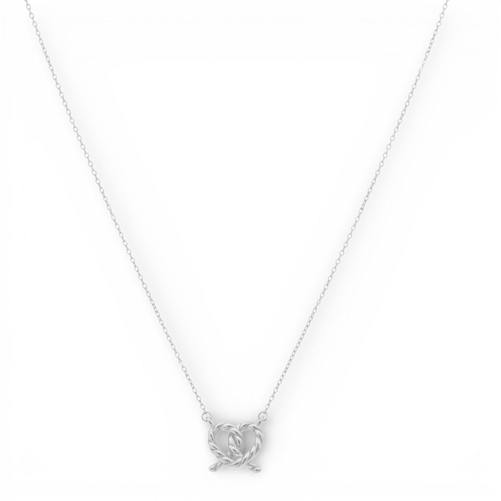 FJ Collana Nodo Celtico Irlandese In Argento 925 Con Pietra Portafortuna - Ciondolo Infinito, Regalo Per Donna