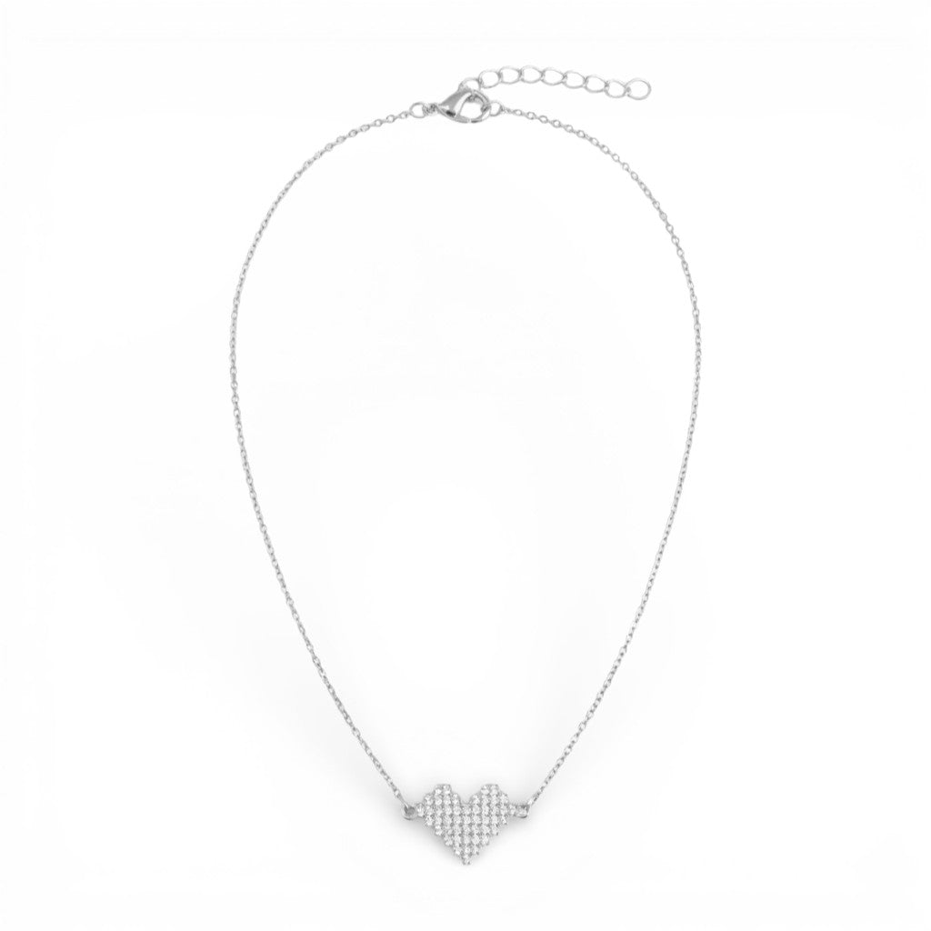 Collana Cuore Radioso In Argento 925