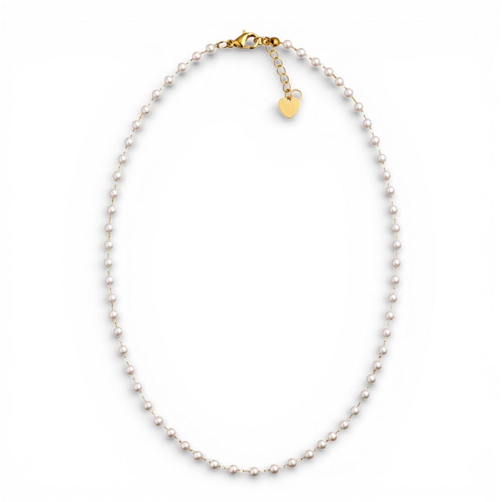 Collana Perle In Acciaio Inossidabile