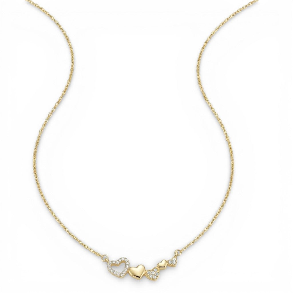 Collana Armonia di Cuori In Argento 925