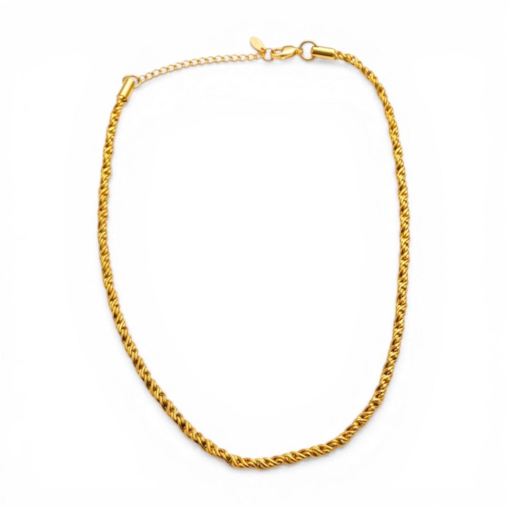 Collana Torchon a Maglia Corda In Acciaio Inossidabile