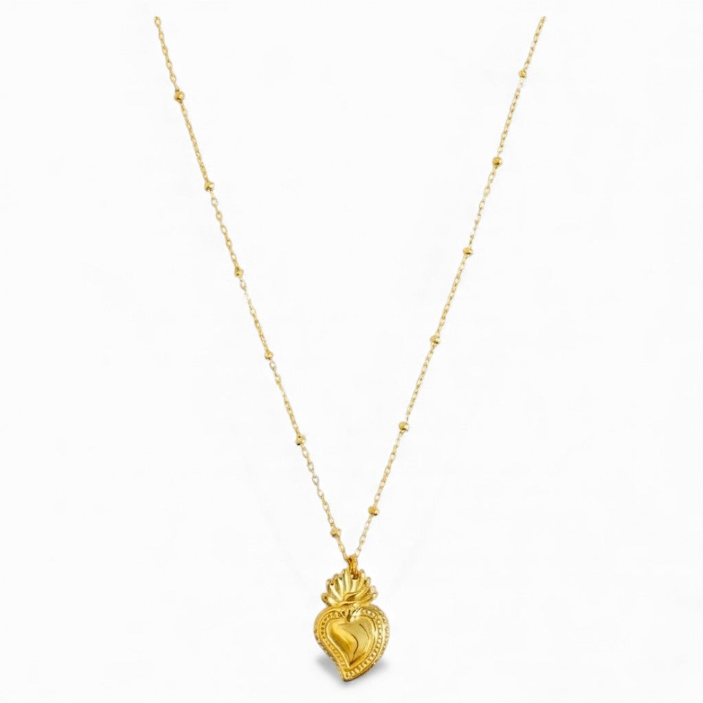 Collana Sacro Cuore In Acciaio Inossidabile
