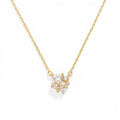 Collana Cuore e Zirconi a Grappolo In Argento 925