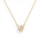 Collana Cuore e Zirconi a Grappolo In Argento 925