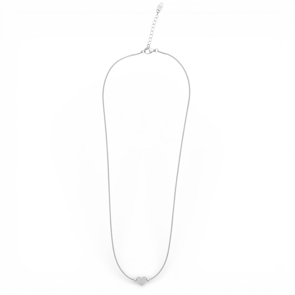 Collana con Pendente a Cuore Minimal In Acciaio Inossidabile