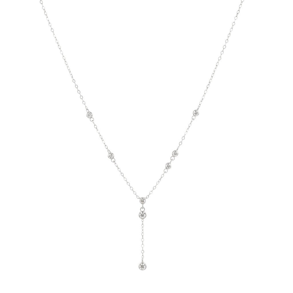 Collana a Y con Punti Luce in Argento 925
