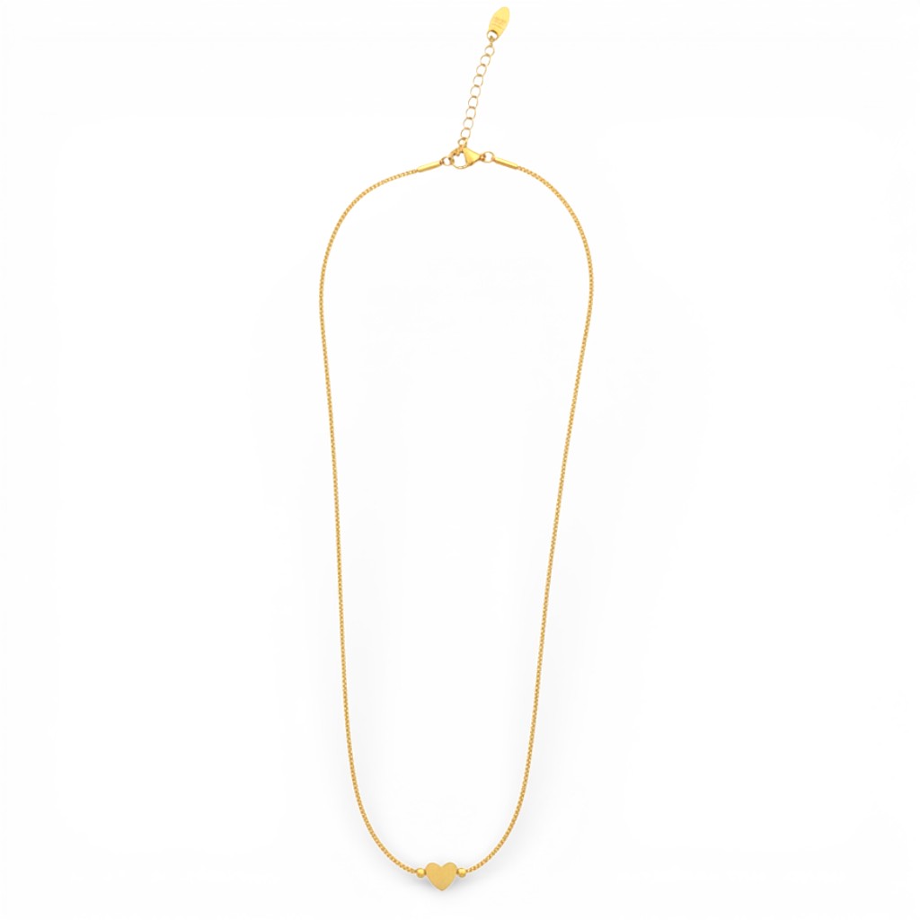 Collana con Pendente a Cuore Minimal In Acciaio Inossidabile