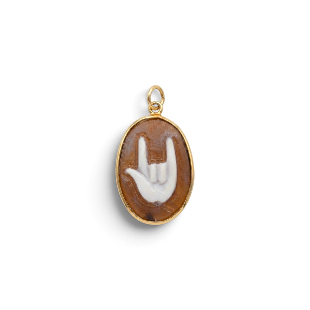 Collana Catenina con Cammeo Corna In Argento 925