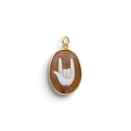 Collana Catenina con Cammeo Corna In Argento 925