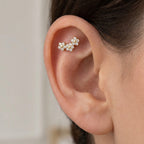 Piercing Bouquet di Fiori In Acciaio Inossidabile