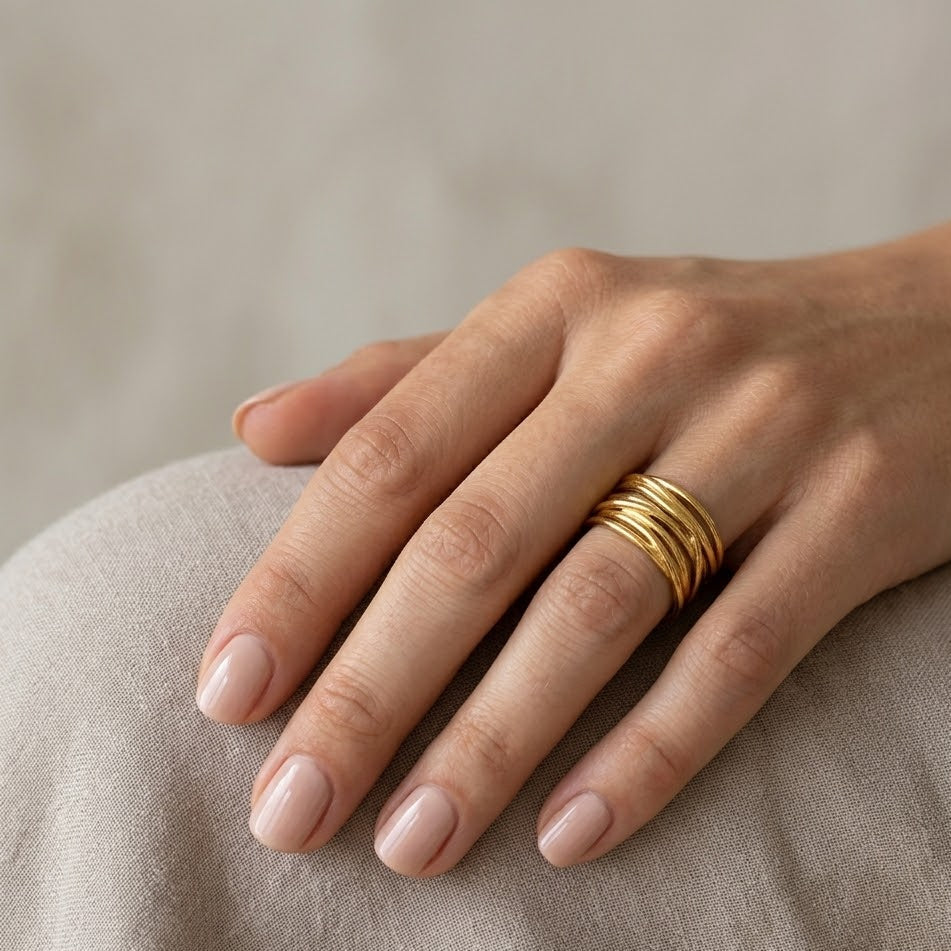 Anello Fascia Multi-Filo In Acciaio Inossidabile