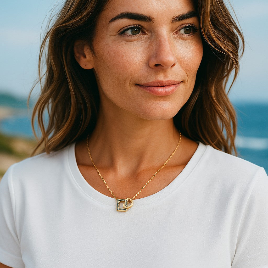 Collana Argento Nodo Geometrico