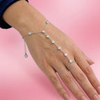 Bracciale Baciamano con Punti Luce In Acciaio Inossidabile