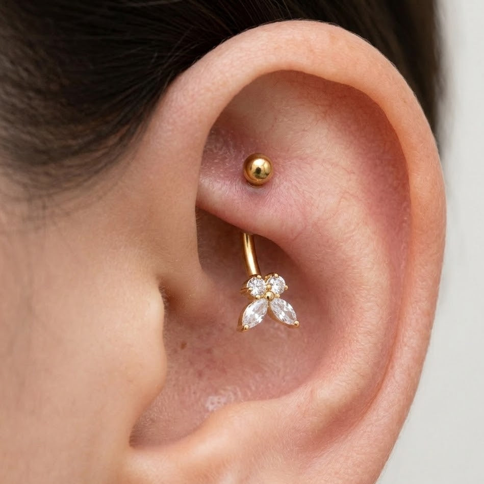 Piercing Banana Farfalla In Acciaio Inossidabile