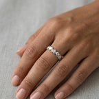 Anello Fascia Cuori Infinity In Acciaio Inossidabile