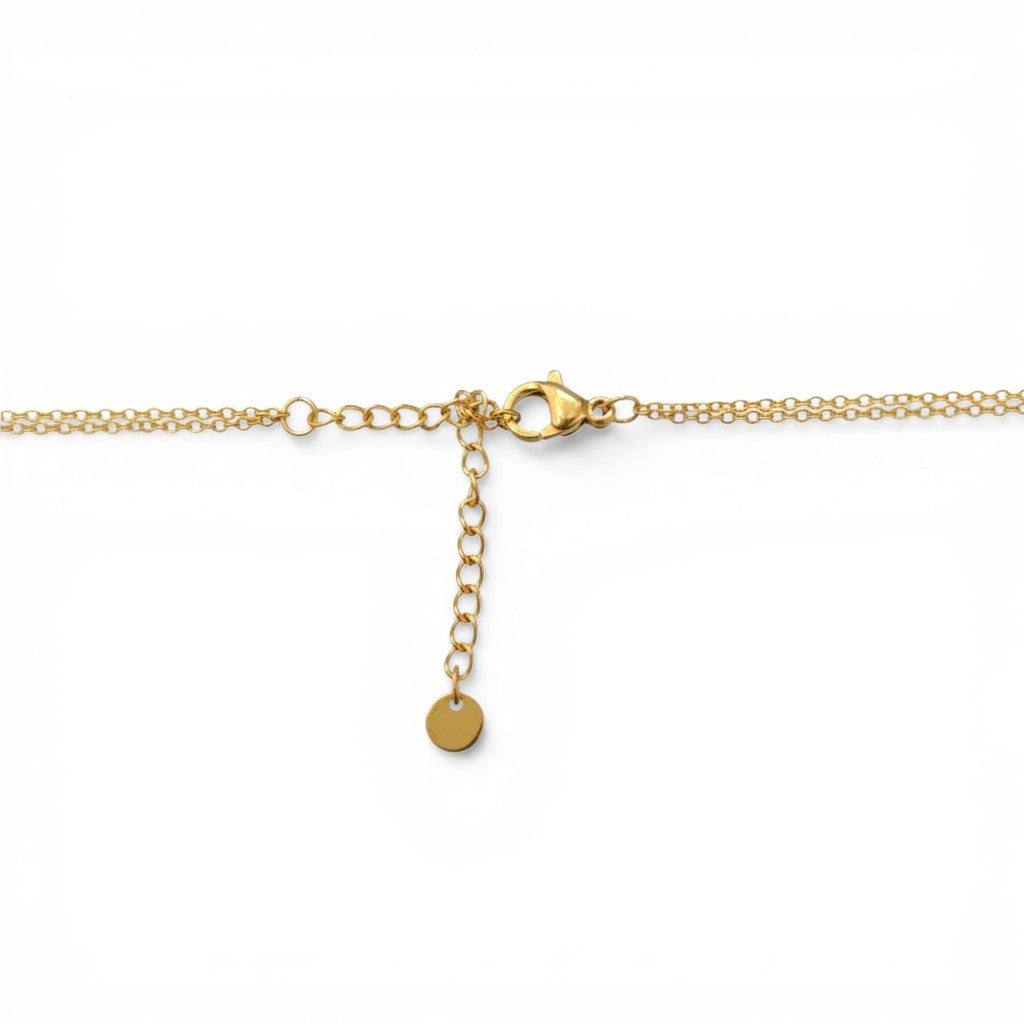 Collana Doppio Filo Multi Hearts In Acciaio Inossidabile
