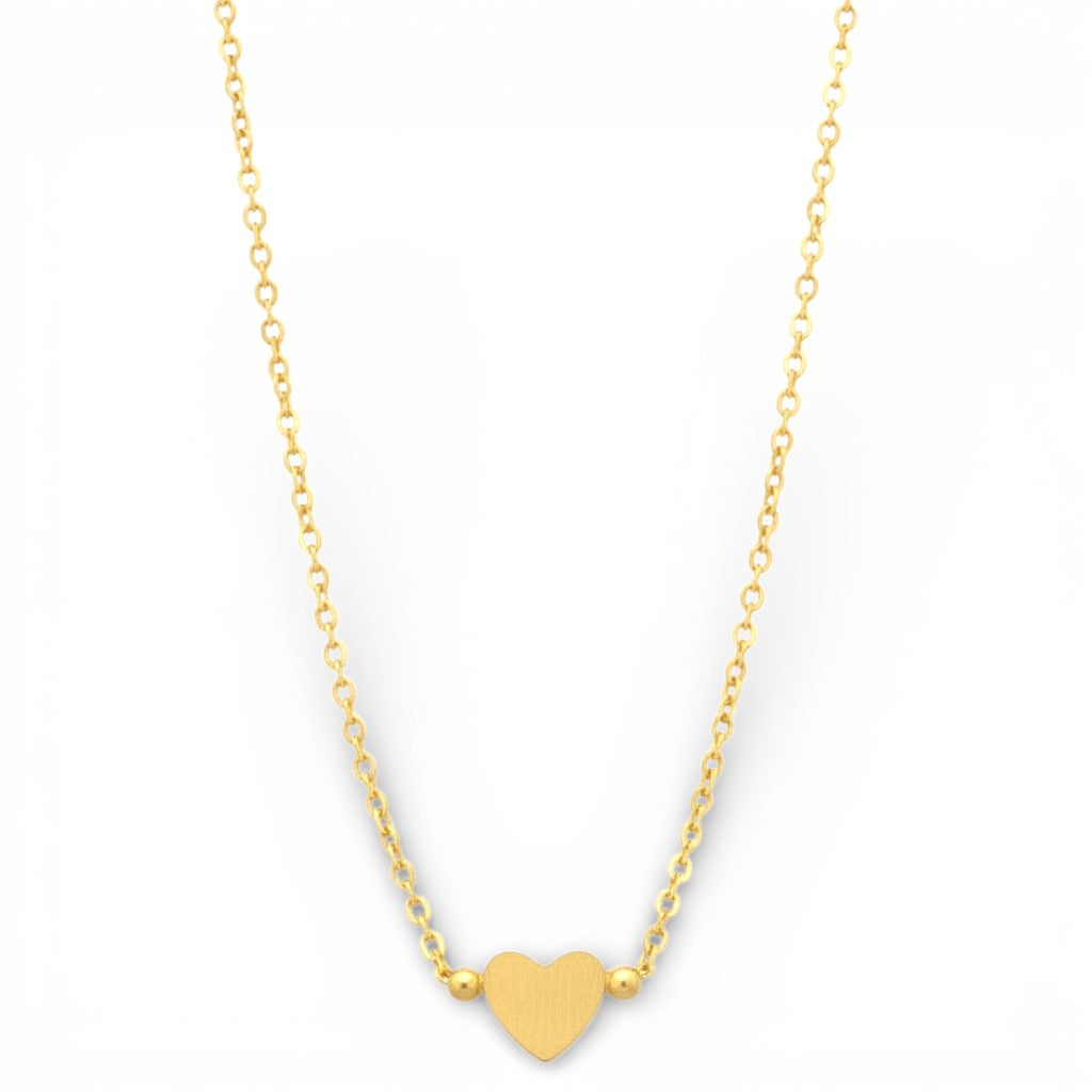 Collana con Pendente a Cuore Minimal In Acciaio Inossidabile