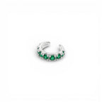 Ear Cuff con Pietre Colorate In Argento 925