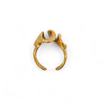 Anello Design a Nastro Ondulato In Acciaio Inossidabile