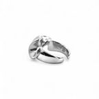 Anello Design a Nastro Ondulato In Acciaio Inossidabile