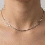 Collana a Maglia Serpente In Acciaio Inossidabile