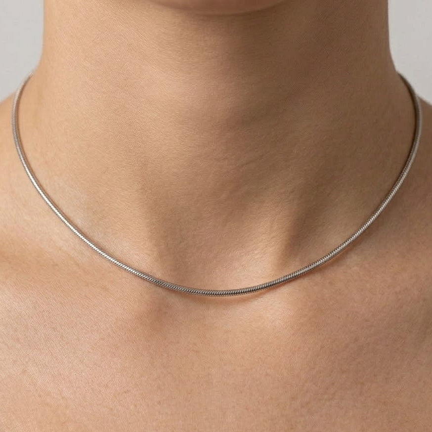 Collana a Maglia Serpente In Acciaio Inossidabile