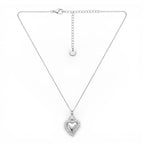 Collana Cuore Sacro Radioso In Acciaio Inossidabile