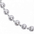 Bracciale Tennis con Zirconi Bianchi in Acciaio Inossidabile
